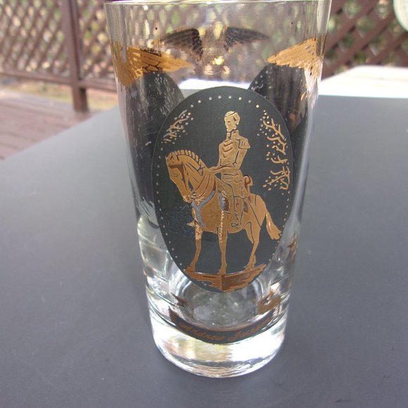 Vintage Libbey Andrew Jackson /Perry's Flagship Glass from 1960s - Picture 1 of 10